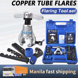 【Best selling】Flarings Tools Set Eccentric Flaring Tool Set Water Gas Brake Line Application Tubing inch 45 Degree Angle Eccentric Cone Type Flaring Tool Flaring Tools Heavy Duty