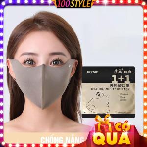 Khẩu Trang Vải Hyalu ℃ Mới Chống Nắng UV Chống Nám - 100style