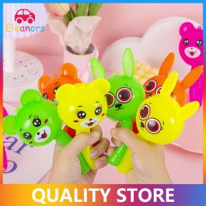 [Eleanor] Luminous Handle Rabbit Bear Squeezing And Calling Toy Music Stick Rattle Toet Kerincingan Bunyi Dan Nyala Ada Lampu Rubber Stick