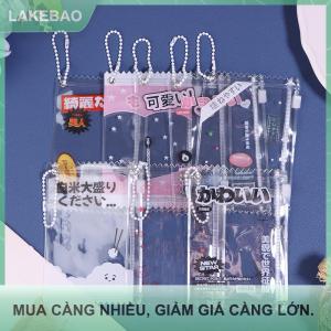 【LAKEBAO】 1 cái dễ thương trong suốt kẹo Túi đạo cụ lưu trữ huy hiệu hiển thị Túi Mặt dây chuyền bảo vệ vỏ Thẻ Tay Áo chủ Túi