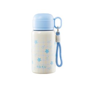 RGFV STORE Phim hoạt hình Bình nước cách nhiệt Dung lượng lớn 520 ml Bình giữ nhiệt Di động với ống hút Cốc giữ nhiệt có ống hút Cốc trẻ em
