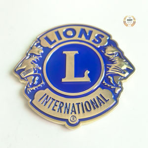 3inch International Lions Eblem High Quality Metal Car Stickers