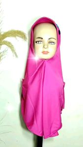JILBAB ANAK UMUR 3 4 5 6 TAHUN KERUDUNG ANAK PAD BUSA VARIASI KANCING CANDY
