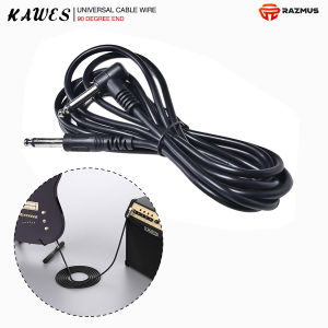 Electric Guitar Audio Cable Wire Cord with One 90 Degree End Noise Reduction 6.5mm Jack