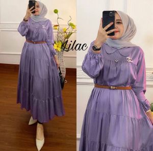 .. GAMIS RENDA SULTAN Gamis busui mordern lebaran kekinian // Gamis bahan katun rayon premium Gamis dienna terbaru // Gamis renda susun // gamis renda dada terbaru [RENDA SULTAN - MARSYA]