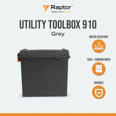 Raptor Case Utility Tool Box 910 for Medical Equipments Electronics Camera Drone and Accessories Tactical Gear and Sports Gear
