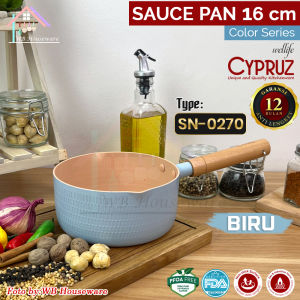 CYPRUZ Panci Sauce pan 16/18/20cm color series marble anti lengket / panci susu - rebus mie