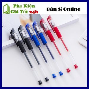 Combo 10 Bút Gel Mực Nước 0.5mm - Bút Bi Nước Viết Trơn Mịn Nhanh Khô Không Lem Dùng Học Sinh Văn Phòng - Bút Nước Viết Bi Ngòi 0.5mm