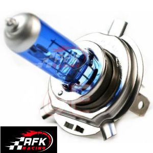 Lampu Led Depan Utama 2 Sisi H4 laser gun aes Kaki 3 Motor Vixion Ninja Dll Super Terang 2tone putih kuning hi LO - KUFA VARIAN