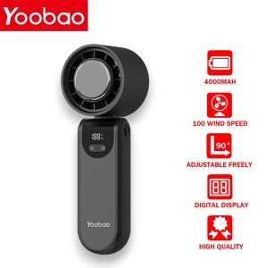 Yoobao G2 4000mAh Multi-Use Handheld Fan with TEC Cooling Pad and Digital Screen Power Display