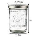 ลูกปากกว้าง 16 oz ออนโหลแก้วmason jar Ball Mason 473ml American Mason Jar แก้ว Jar ปิดผนึกโปร่งใส Scale Jar Overnight Oatmeal Cup Milkshake Drink. 