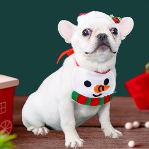 Yếm đeo cổ thú cưng - vòng yếm chó mèo hình ông già noel dễ thương cao cấp