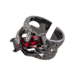 Tinh vi dung nham thiết kế chất lỏng nhẫn với đá quý Inlay Nhẫn phụ kiện hoàn hảo cho các bên và trang phục hàng ngày