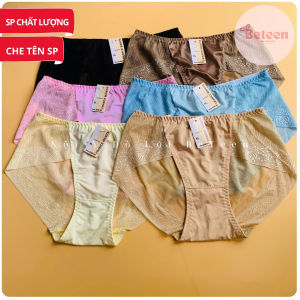 Combo 3 Quần Lót Thể Thao Không Lằn Mông Cao Cấp Mới Màu Da Quần Nữ Thun Lạnh Phối Ren Tản Nhiệt Mát Mềm Mịn - Nội Y Đồ Lót : Beteen