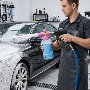 High-Pressure Foam Cannon for Car Washing Transparent Adjustable PA Foam Lance Snow Foam Sprayer for Pressure Washers
