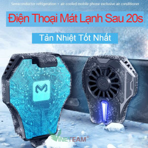 Quạt tản nhiệt điện thoại sò lạnh MEMO CX07 thế hệ mới làm lạnh đóng băng chống ồn led rgb từ tính ngàm kẹp livestream hỗ trợ tăng fps gaming liên quân PUBG FF giảm giật lag tăng tuổi thọ pin