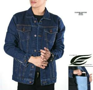 GN jaket jeans denim pria