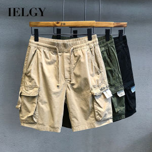 Ielgy quần short thường nhật mỏng thể thao nam Thắt lưng co giãn quần đùi làm việc