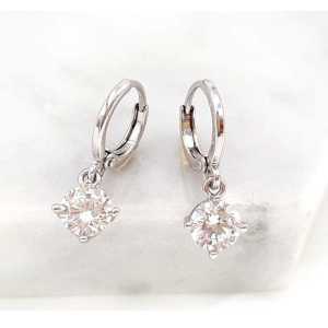 ANTING CLIP MATA SATU SILVER TITANIUM ANTI KARAT