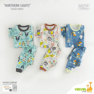 Velvet Junior Basic Short Sleeve & Long Bottom With Shoulder Button Set