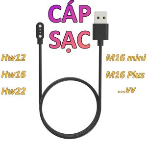Sạc cho đồng hồ thông minh Hw12 / M16 mini / Hw22 / W26 / W26M...vv Hàng mới bóc máy