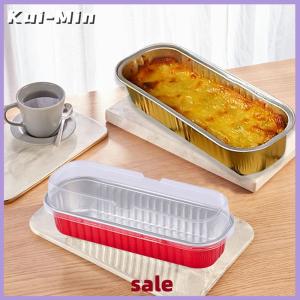 Kui-Min 10Pcs Mini Loaf Pans With Without Lids Rectangle Aluminum Foil Baking Pans Reusable Mini Bread Containers Muffin Tins