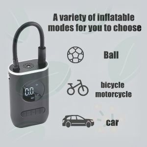 Portable Tire Inflator 12V – Wireless Rechargeable Digital Air Pump Fast Inflation for Car Motorcycle & Air Beds