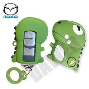 Cute Dinosaur Car Key Cover For MAZDA 2 3 5 6 CX3 CX5 CX7 CX9 Silicone Dragon Remote Fob Case 2015 2016 2017 2018 2019
