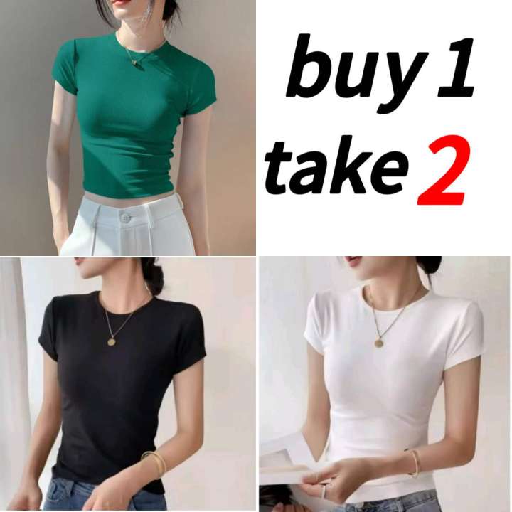 Buy%201%20Get%202%20Free%20(Total%203%20pcs)%20Korean%20Sexy%20Double%20Lined%20Women's%20Tops%20Basic%20Casual%20double%20lining%20-%20Image%202