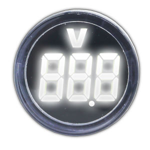 22mm Type AC 50-500V Mini Voltage Meter LED Digital Display AC Voltmeter Indicator Light Pilot Lamp