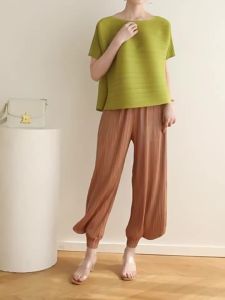 3223 [Can Match The Top 2953] Loose Casual Yoga Pants Autumn Spring Summer Three Seasons Pleated Plus Size Harem Pants Lantern Pants One Size (45-75kg)