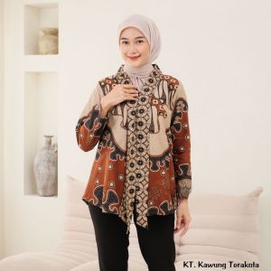 Blus Batik Atasan Batik Wanita Modern Terbaru 2025 Batik Couple Jumbo M L XL XXL