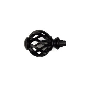 MIKE DUNBAR Replacement Curtain Rod Finials Birdcage Spiral Spiral Ball Drape Accessories Elegant Not Deform Window Head Rods Curtain Decor