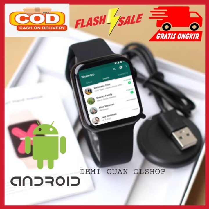 TERMURAH Jam Tangan Android Pintar Layar Sentuh Anti Air