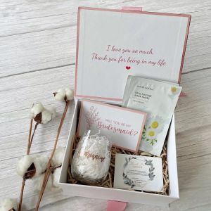 [SG] Personalised Iona Stemless Wine Glass Gift Box Set Birthday Gift Bridesmaid Gift Wedding Gift