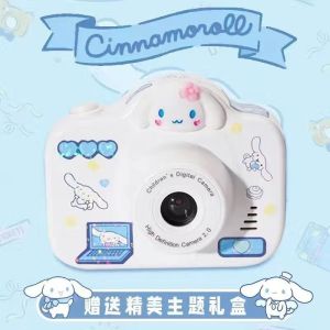 Kawaii Sanrio Hello Kitty Kuromi Cinnamoroll Pochacco Anime Child Toy Photograph Camera Digital Mini Small Camera Birthday Gifts