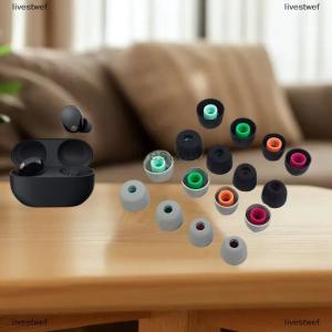 [COD] livestwef 6Pcs Headphones Earplugs Silicone Ear Tips For Sony WF-1000XM5 1000XM4 1000XM3 Oneplus Buds Z TWS Earbuds Eartips