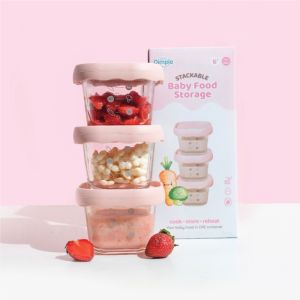 (ECERAN) Little Dimple Stackable Container - Kontainer Menyimpan MPASI