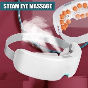 Electric Steam Eye Massage Eye Care Instrument Hot And Cold Compresses Acupuncture Points Therapy Massage Smart Glasses heating