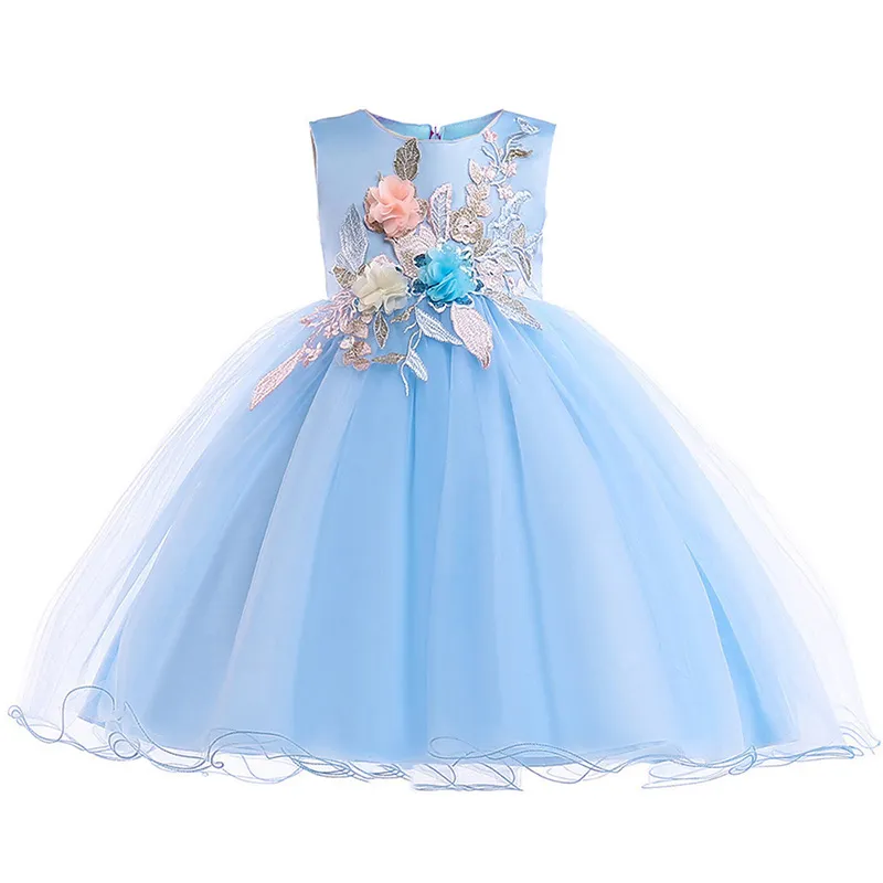 princess polly baby blue dress Sky Blue Flower Girl Dresses main image 1