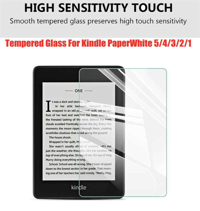 thumbnail image 2 of Fintie 2-Pack 9H Tempered Glass Screen Protector For Kindle Paperwhite 12th Gen (2024) & Colorsoft 2 of 5