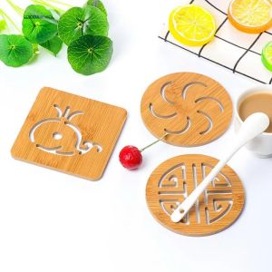 LÓT LY TRE SET 5 CÁI 9X9CM – ĐẾ LÓT LY TÁCH TRÀ CỐC CAFE MIẾNG KÊ LY DECOR BÀN TRÀ TỐI GIẢN TINH GỌN