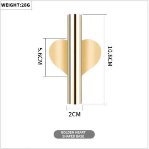 Wall Flower Vase Nordic Style Metal Vase Wall Mounted Creative Decoration Holder Flower Tube for Dried Flowers Fake Flowers Heart Shape DIY Flower Rack Living Room Decor Round Home Durable Easy Installation Decoration Modern Minimalist