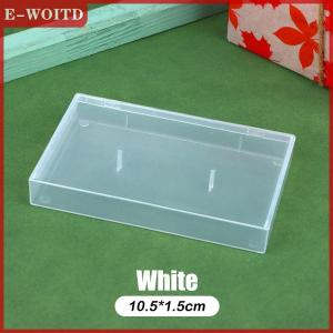 【E-WOITD】 เทปคาสเซ็ต1ชิ้นกล่องใสบันทึกเสียงแม่เหล็กกล่องเปล่ากันฝุ่น