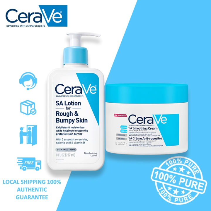 Cerave Smoothing Sa Lotion Salicylic Acid Moisturizer Cream For Rough 