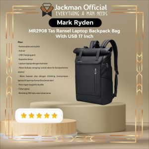 MARK RYDEN MR2908 Tas Ransel Laptop Backpack Bag With USB 17 Inch