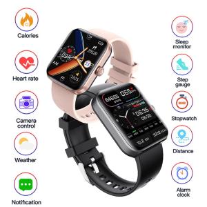 ♥ SFREE Shipping ♥ Smart Watch F57L Blood Glucose Blood Pressure 24 Hour Heart Rate Temperature Monitoring Sport Monitoring 1.91 Inch Screen
