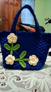 TAS WANITA TERBARU 2023 // TAS RAJUT NAVY // TAS JINJING // TAS KONDANGAN MURAH