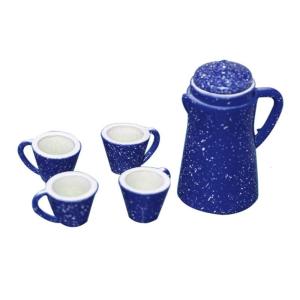 Pack Of 5 Model Kettle And Cups Miniature Kettle Set For Dollhouses Enthusiasts And Craft Project Making Supply