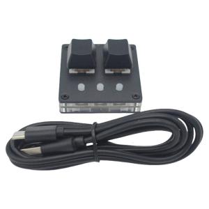 Customizable 2 Key Mini Keyboard Switches Optional with Color Light TypeC Connection Enhances Productivity